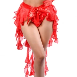 THE LUMi SHOP Burner Gal Red Long Skirt Skirts 18 THE LUMi SHOP Burner Gal Red Long Skirt Skirts