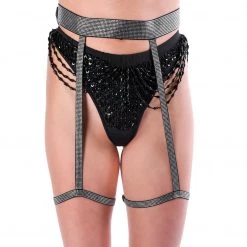 THE LUMI SHOP Glam Girl Rhinestone Leg Harness HARNESSES & CHAINS