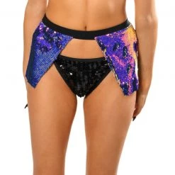 THE LUMI SHOP Gypsy Fuchsia Sequin Mini Skirt