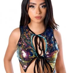 THE LUMI SHOP Karmic Energy Sequin Top