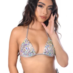 THE LUMI SHOP Hand Stitched Sequin Set- Silver Disco