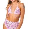 THE LUMi SHOP Hand Stitched Sequin Set- Pink Butterly Dream