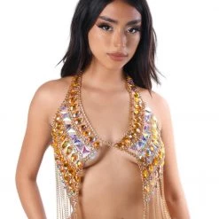 THE LUMI SHOP Sequin Sets Sunset Goddess Body Jewelry Top