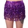 THE LUMI SHOP Holographic Sequin Skirt- Amethyst Sequin Skirts
