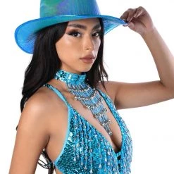 THE LUMI SHOP SUMMER 2022 Festival Sun Hat-Aqua