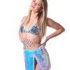 THE LUMI SHOP Blue Sequin Body Chain Top SPRING 2022