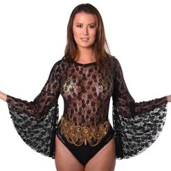 THE LUMI SHOP Bell Sleeve Bodysuit- Black Lace SPRING 2022 11 THE LUMI SHOP Bell Sleeve Bodysuit- Black Lace SPRING 2022