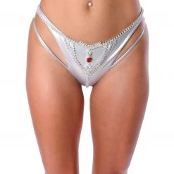 THE LUMI SHOP Diamond Heart Rhinestone Thong SUMMER 2022