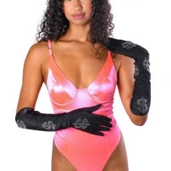 THE LUMI SHOP Bling Black Gloves Gloves|Arm | Ankle 7 THE LUMI SHOP Bling Black Gloves Gloves|Arm | Ankle