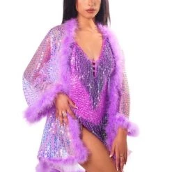 THE LUMI SHOP SPRING 2022 FULL OUTFIT - Lilac Dreams (Bodysuit + Kimono)