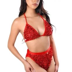 THE LUMI SHOP HAND-STITCHED Hand Stitched Top- Ruby