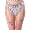 THE LUMi SHOP Silver Crystal Rhinestone Skirt