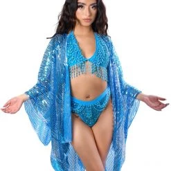 THE LUMI SHOP Signature Sequin Kimonos Sequin Kimono- Ocean Tide
