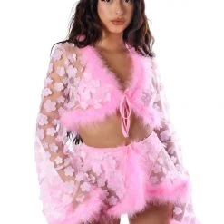 THE LUMI SHOP SPRING 2022 Cotton Candy Barbie Fuzzy 3D Floral Set