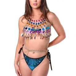 THE LUMI SHOP Purple Gypsy Gem Top