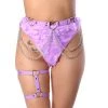 THE LUMI SHOP Lilac Heart Chain Harness Belt