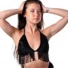 THE LUMi SHOP Hand-Stitched Sequin Bra Top - Midnight