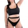 THE LUMI SHOP Black Cutout Bodysuit Bodysuits