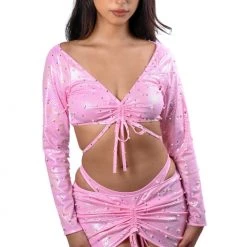 THE LUMI SHOP Rosalie Pearl Snake Mini Skirt SUMMER 2022