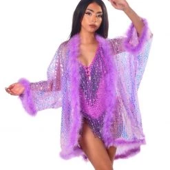 THE LUMI SHOP SPRING 2022 FULL OUTFIT - Lilac Dreams (Bodysuit + Kimono)