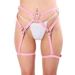 THE LUMi SHOP HARNESSES & CHAINS Barbie Pink Leg Harness
