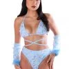 THE LUMI SHOP Blue Butterfly Dream 3D Fuzzy Set (4pcs)