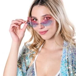 THE LUMI SHOP Pink/Blue Butterfly Sunglasses