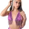 THE LUMI SHOP Hand Stitched Sequin Top- Lilac Dreams