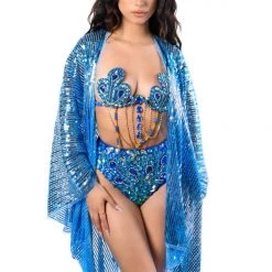 THE LUMI SHOP FULL OUTFIT-Aquamarine Carnival Set(Set+Kimono) SUMMER 2022