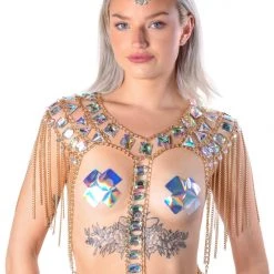 THE LUMI SHOP SPRING 2022 Palace Body Jewelry Chain Top-Gold