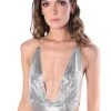THE LUMI SHOP Sequin Tops Silver Disco Sequin Top
