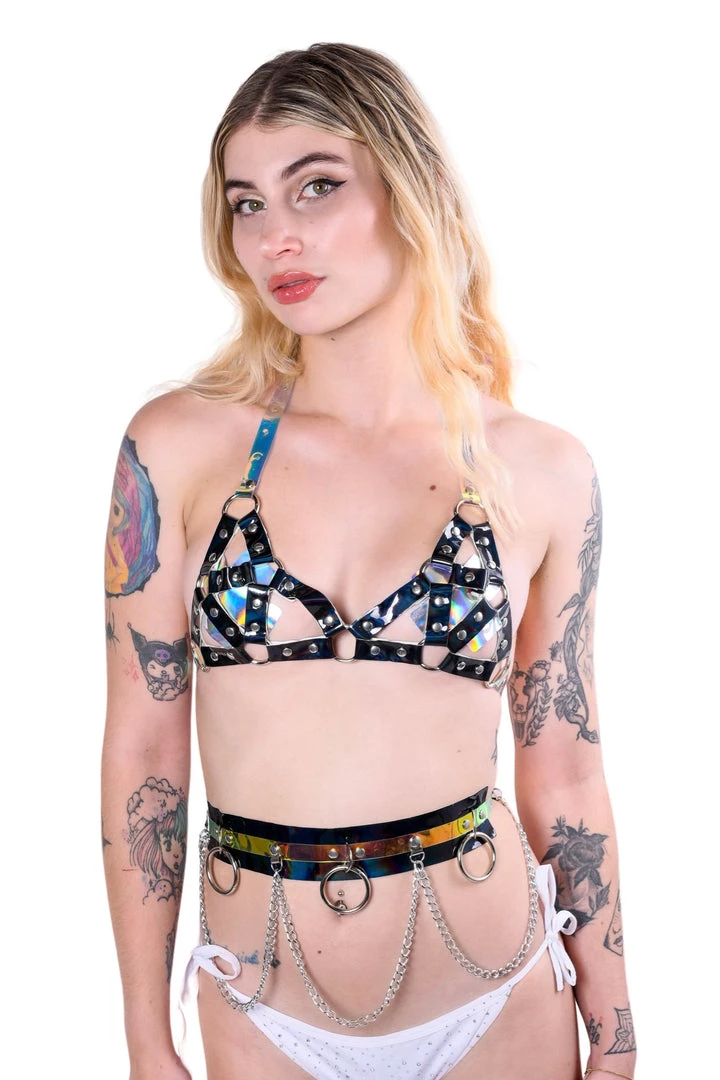 THE LUMI SHOP Black Space Hologram Harness Set 3 THE LUMI SHOP Black Space Hologram Harness Set