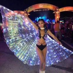 THE LUMi SHOP Opal (White) Iridescent White LED Butterfly Wings (300 Lights, Batteries Not Included)