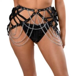 THE LUMI SHOP Skirts Punk Chain Harness Skirt