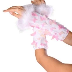 THE LUMI SHOP SUMMER 2022 Pink Butterfly Fuzzy 3D Sleeves