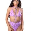 THE LUMI SHOP FULL OUTFIT- Lilac Babe (Set+ Head Scarf+Harness)