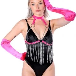 THE LUMI SHOP FULL OUTFIT-Glam Babe(Bodysuit+Harness+Gloves) FULL OUTFITS
