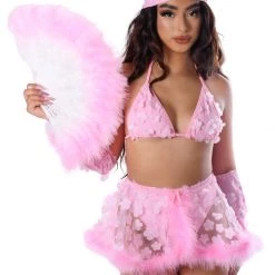 THE LUMI SHOP Cotton Candy Fuzzy 3D Skirt