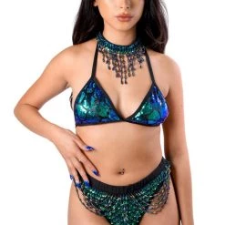 THE LUMI SHOP FULL OUTFITS FULL OUTFIT-Chameleon(Top+Bottom+Necklace+Kimono)