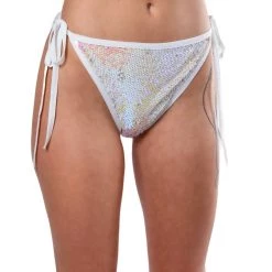 THE LUMI SHOP Sequin Shorts Pink Iridescent Sequin Bottoms