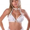 THE LUMI SHOP White Angel Vegan Leather Harness Top SUMMER 2022