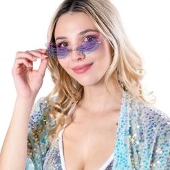 THE LUMI SHOP Pink/Purple Butterly Sunglasses