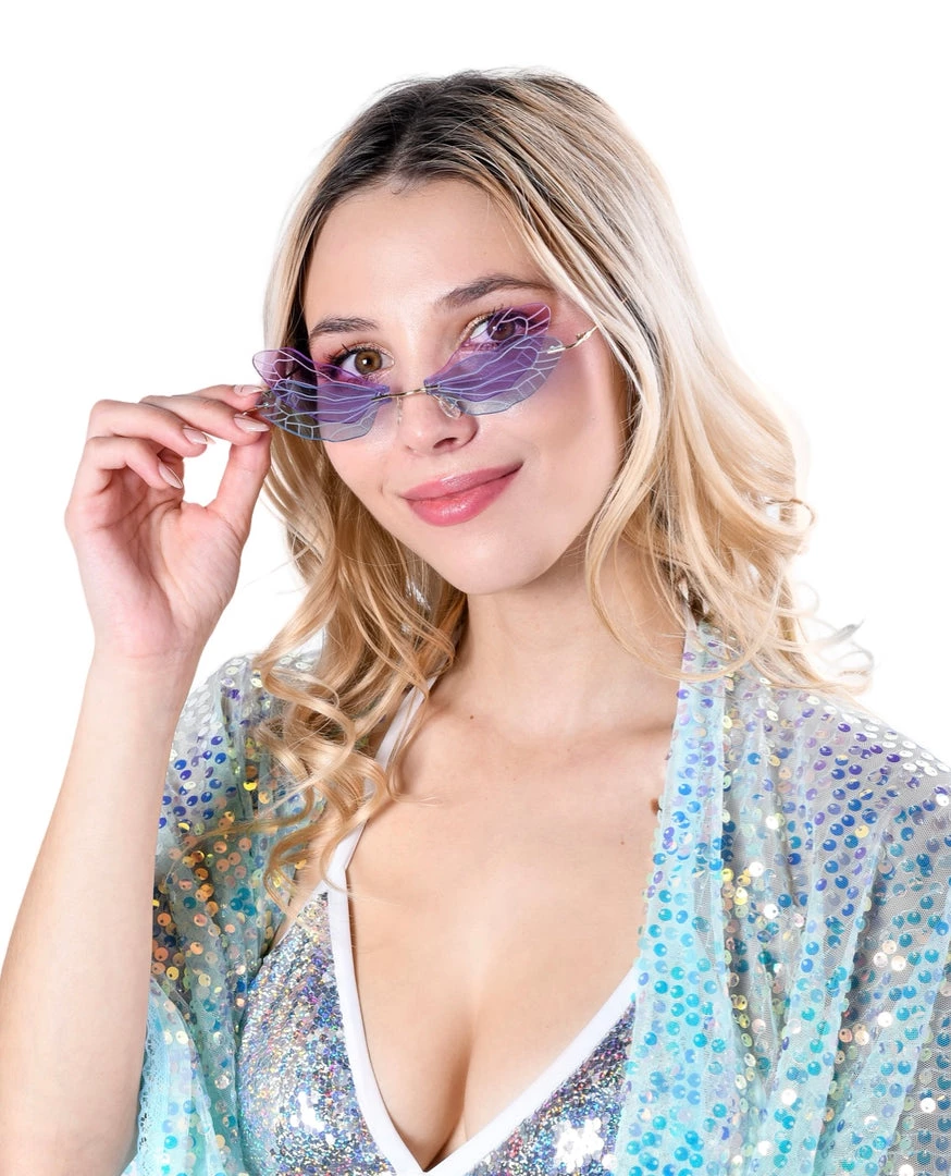 THE LUMI SHOP Pink/Purple Butterly Sunglasses 3 THE LUMI SHOP Pink/Purple Butterly Sunglasses