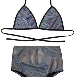 THE LUMi SHOP Bikini Bra Top - Holographic Dream