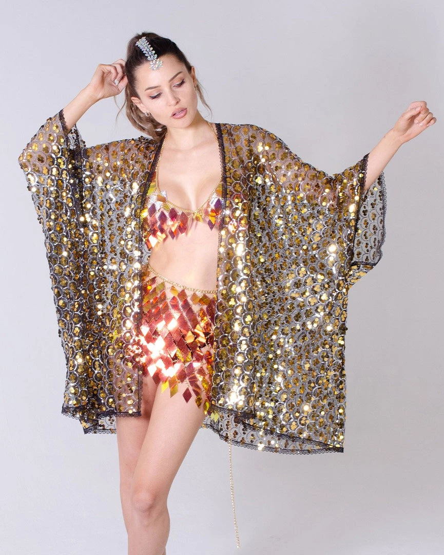 Lumishopusa Signature Sequin Kimonos Disco Sequin Kimono -Treasure 3 Lumishopusa Signature Sequin Kimonos Disco Sequin Kimono -Treasure