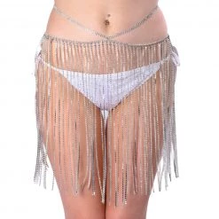 THE LUMI SHOP SUMMER 2022 Crystal Rhinestone Waist Skirt