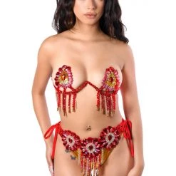 THE LUMI SHOP Red Magnolia Empress Carnival Set