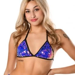 THE LUMi SHOP Sequin Tops Gypsy Sequin Triangle Top