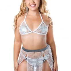 THE LUMi SHOP Shimmer Fairy Handcrafted Sequin Set (Top & Skirt)