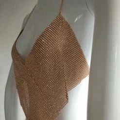 THE LUMi SHOP Tops Superstar Crystal Halter Top